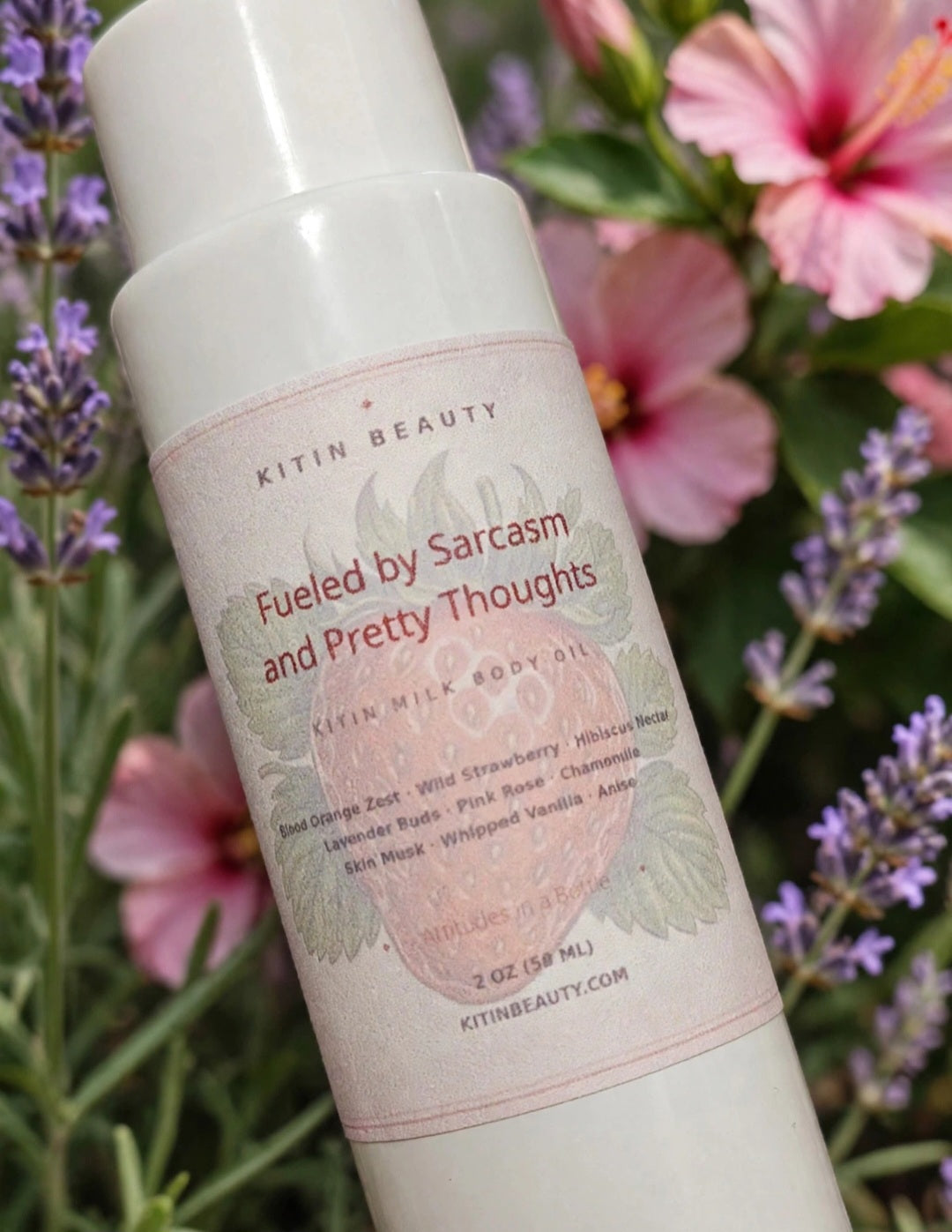 Fueled by Sarcasm and pretty thoughts Kitin Milk 2oz Body oil