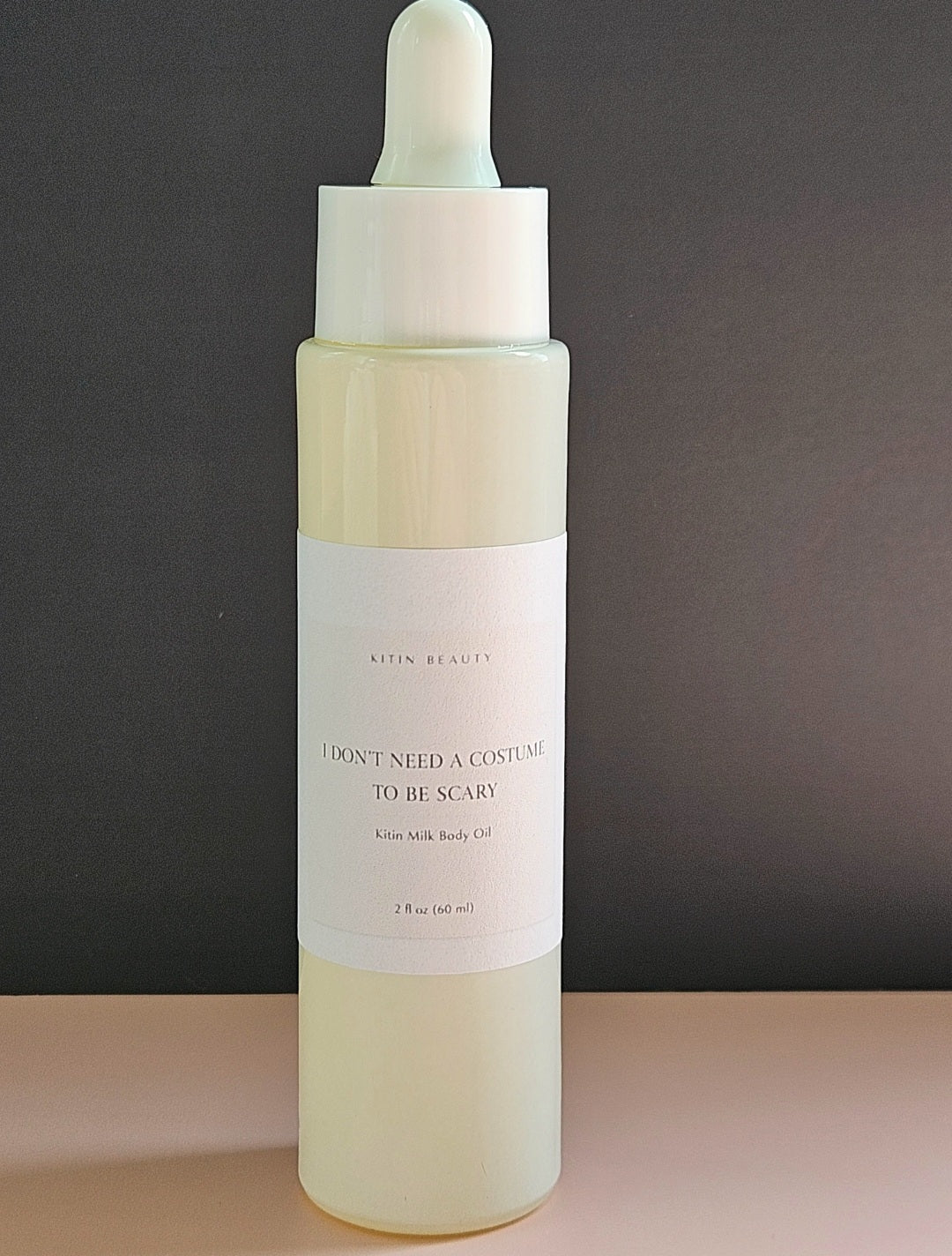 Kitin Milk Body Oil – I Don’t Need a Costume to Be Scary | Smells Like: Candied Cherry, Sugar, Citrus Coconut Vanilla | Vibe: Sweet Playful Sinister