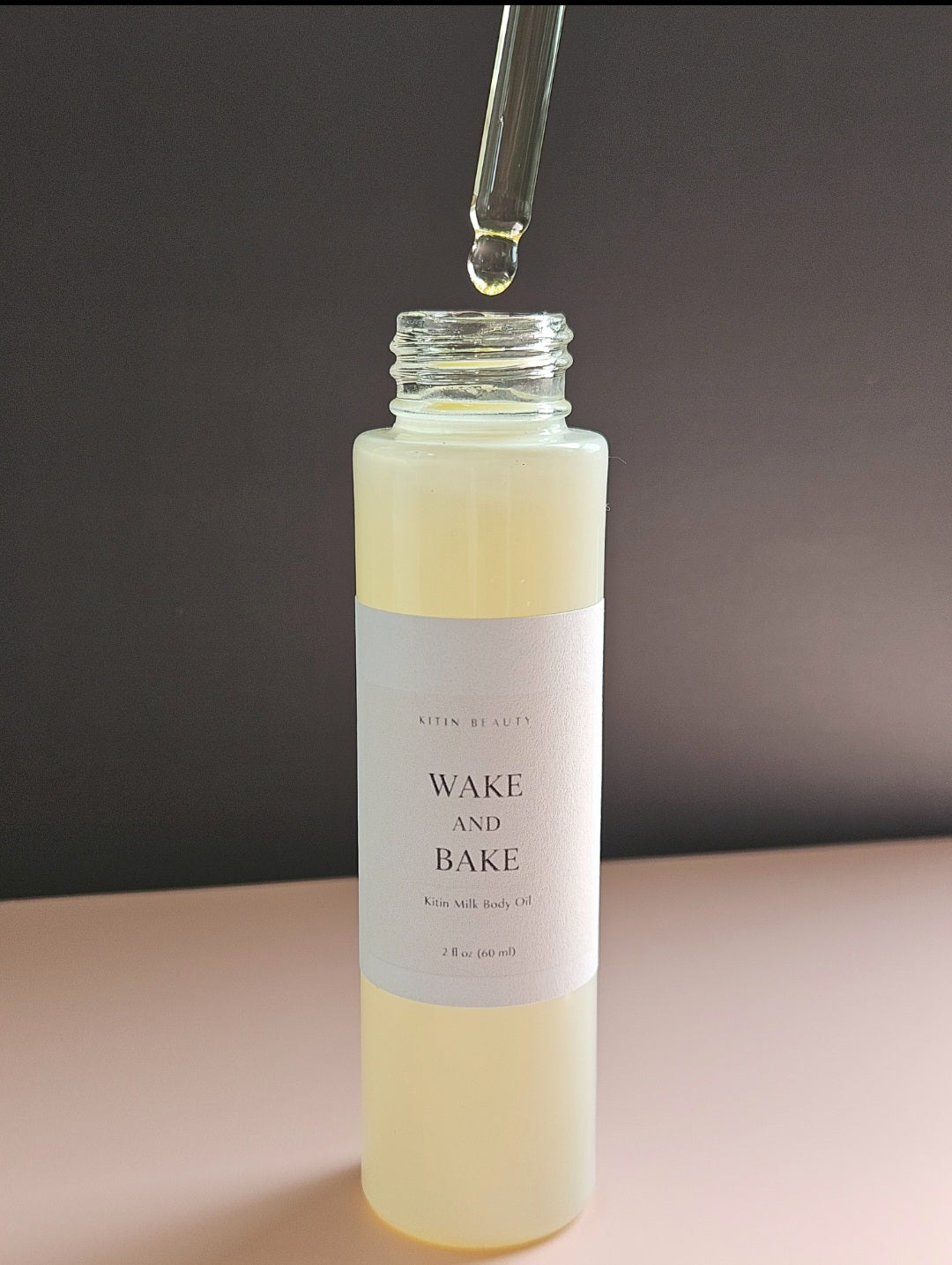 Kitin Milk Body Oil – Wake and Bake | Smells Like: Sweet Milk Caramel Vanilla Undertones | Vibe: Cozy Creamy Addictive