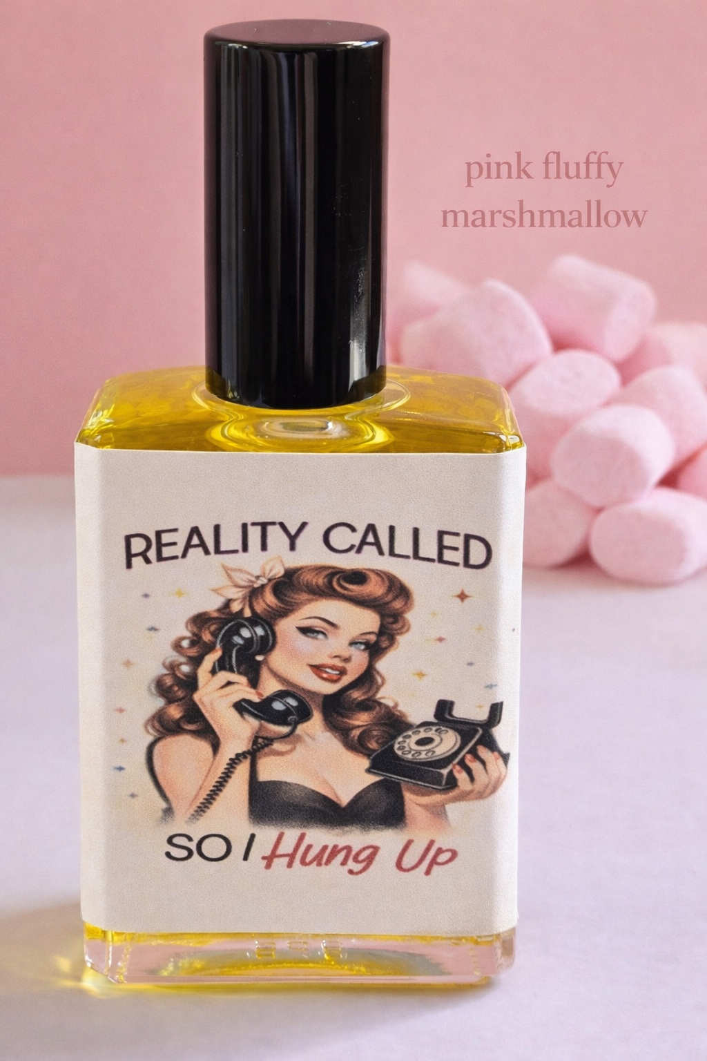 Reality Called, So I Hung Up – Perfume Oil | Smells Like: Pink Fluffy Marshmallow Sugar  Vanilla Cream | Vibe: Cozy Sweet Delusional in the Best Way