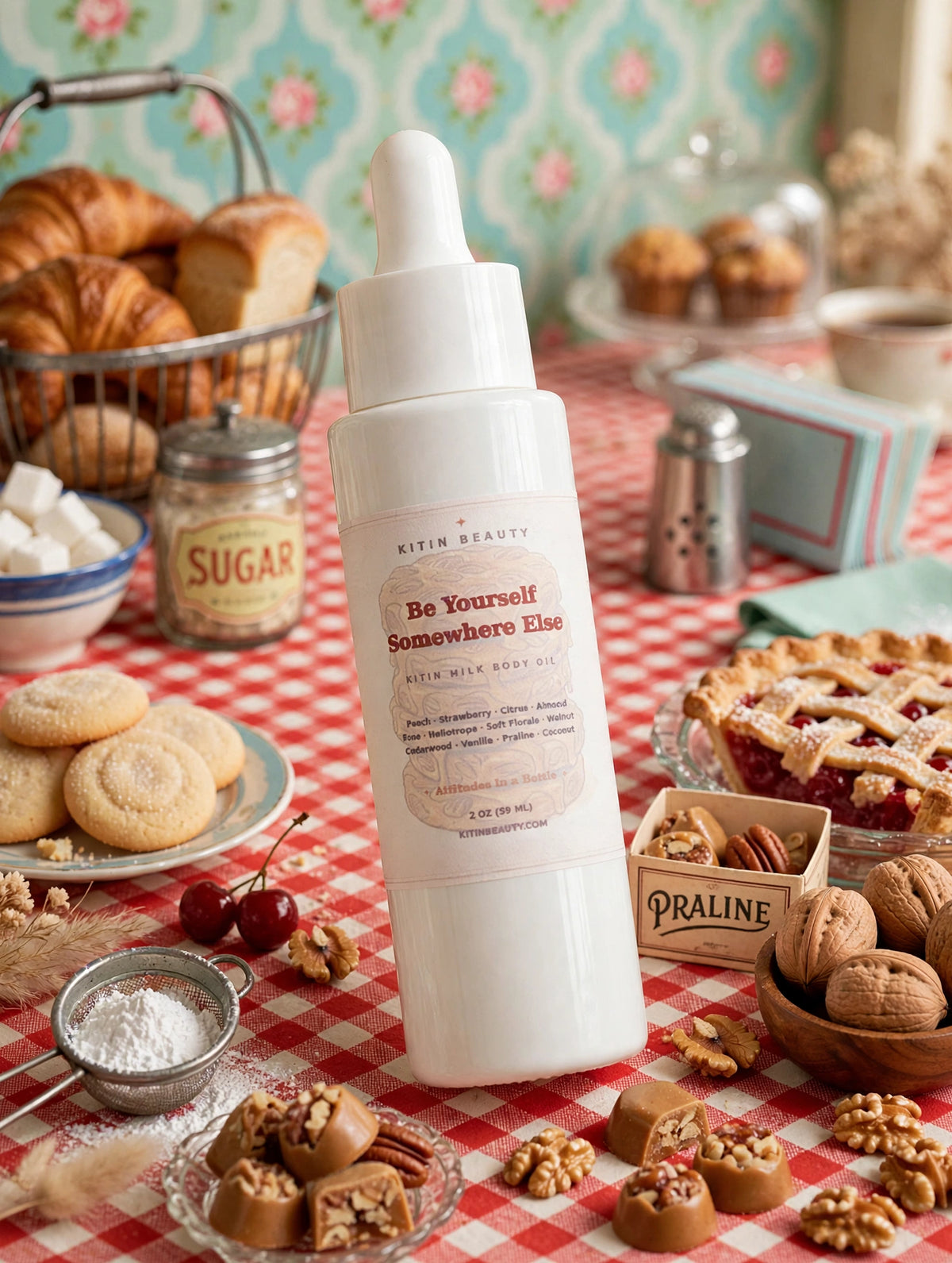 Be yourself somewhere else Kitin Milk 2 oz body oil