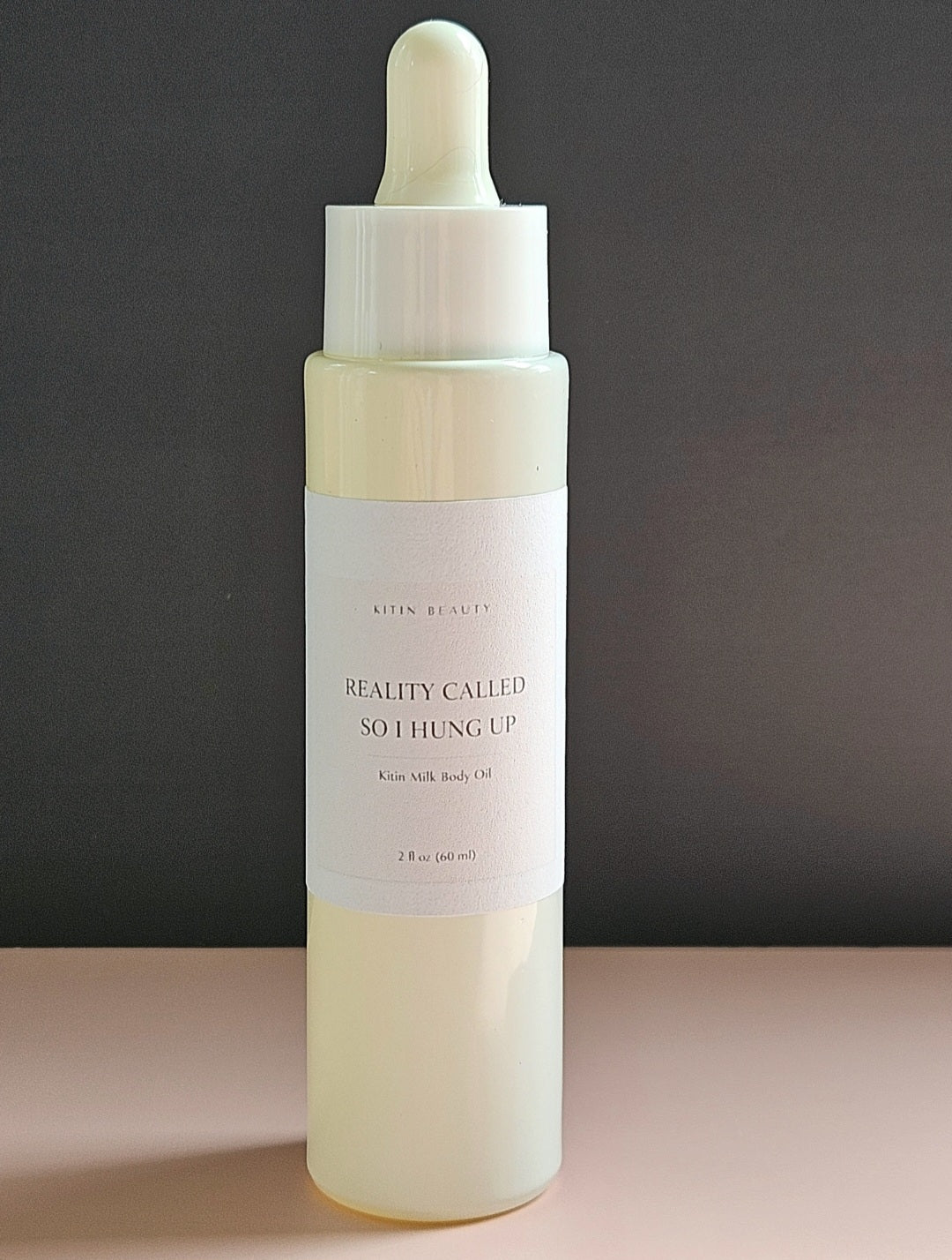 Kitin Milk Body Oil – Reality Called So I Hung Up | Smells Like: Pink Marshmallow Vanilla Cream Soft Sugar | Vibe: Soft Sweet  Doesn’t Answer to Anyone