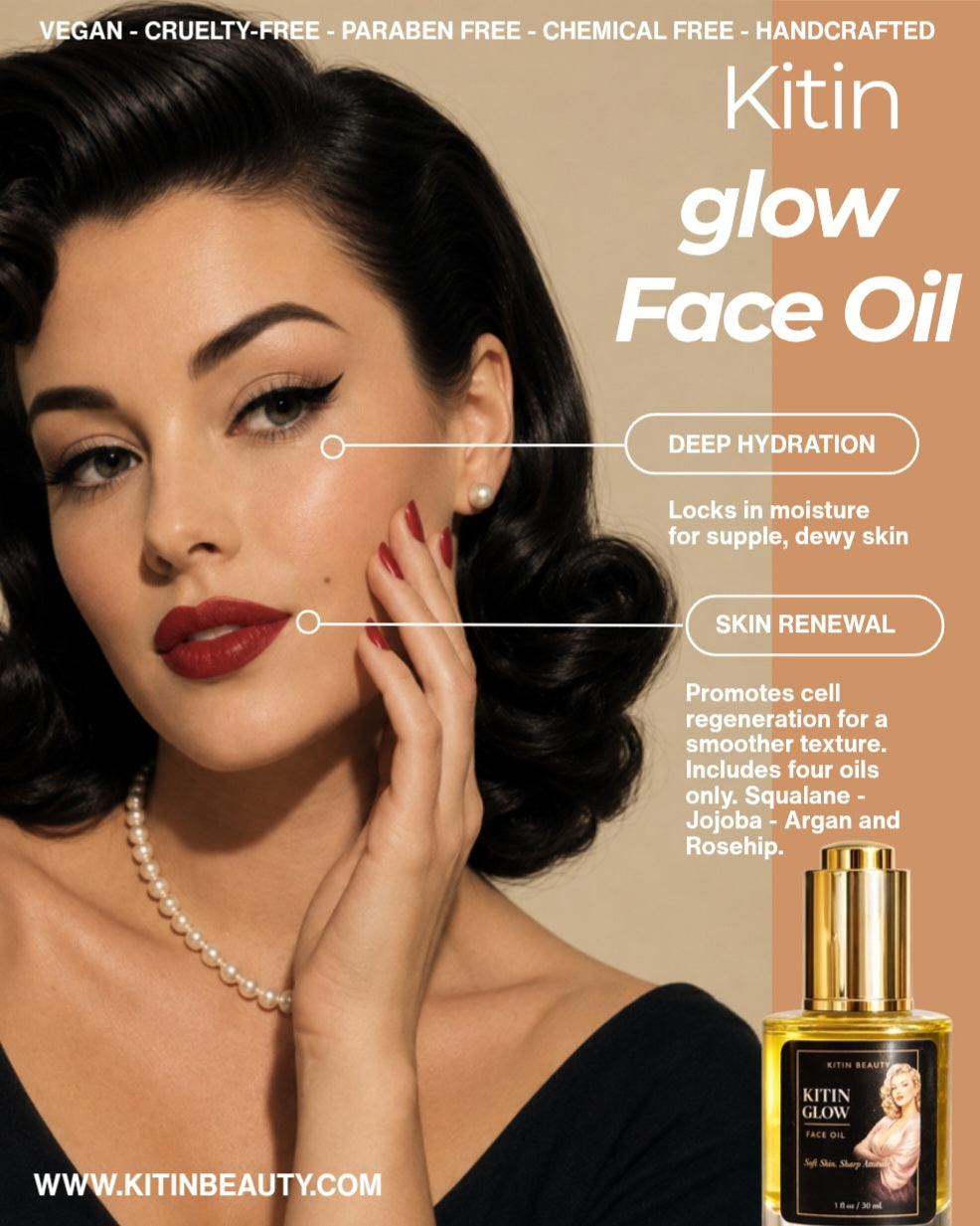 Kitin Glow Face Oil – Soft Skin. Sharp Attitude.
