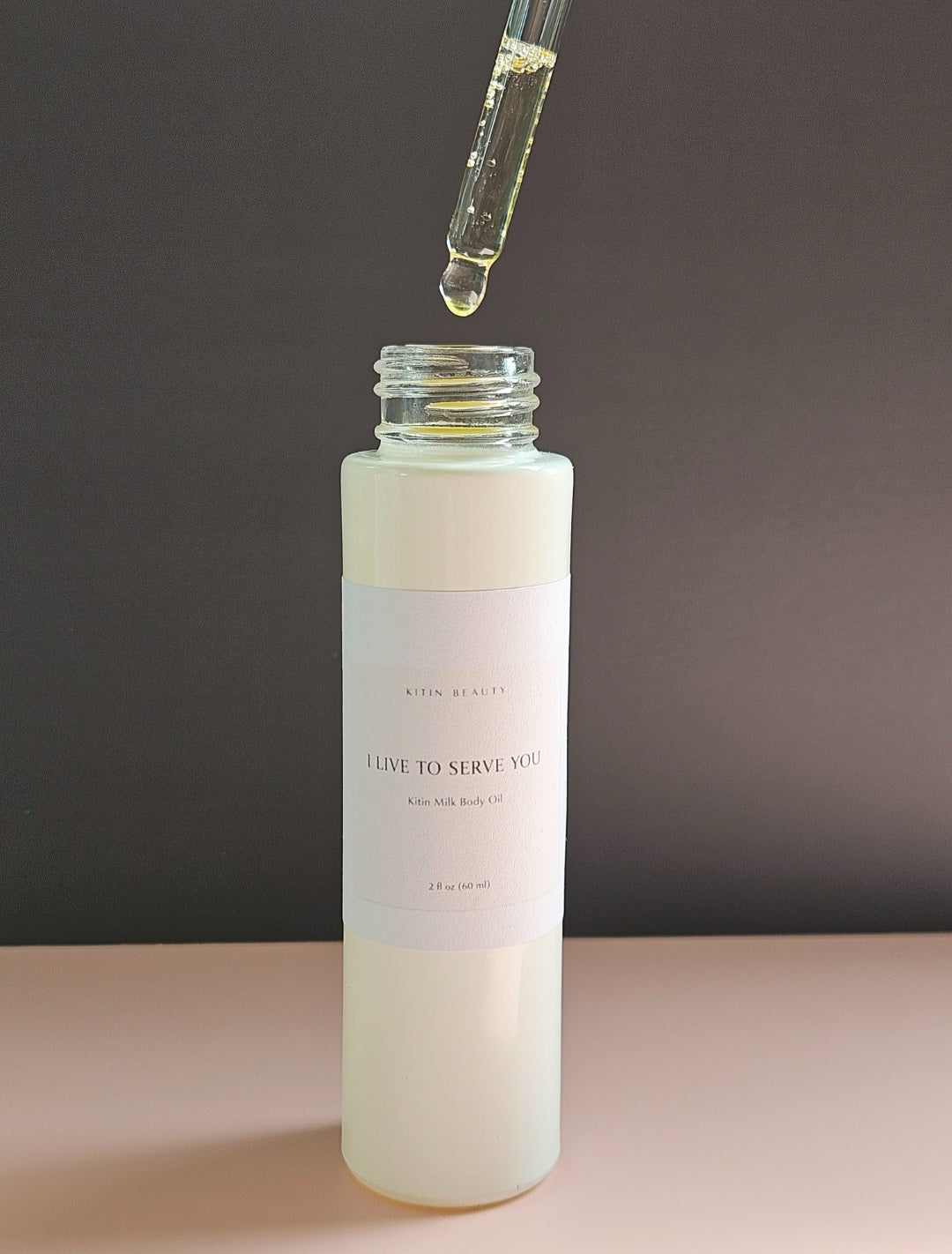 Kitin Milk Body Oil – I Live to Serve You | Smells Like: Jasmine Bergamot Coconut Soft Musk | Vibe: Clean Soft Spoiled & Addictive