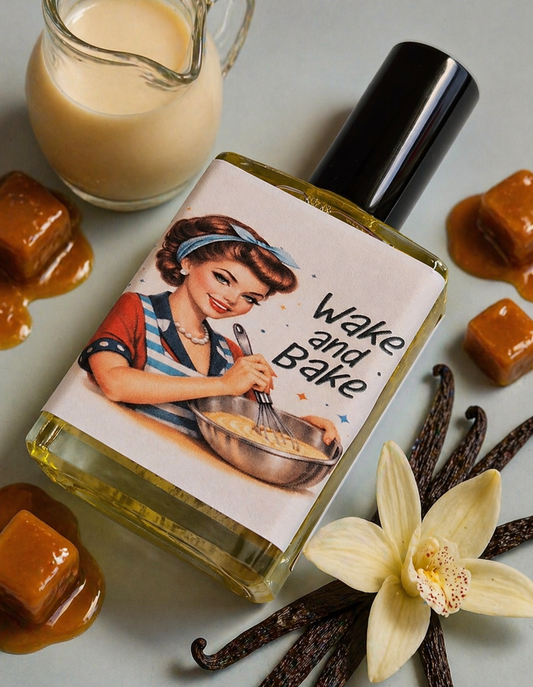 Wake and Bake – Perfume Oil | Smells Like: Sweet Milk, Caramel Vanilla Undertones| Vibe: Cozy Sweet Addicting Morning Energy