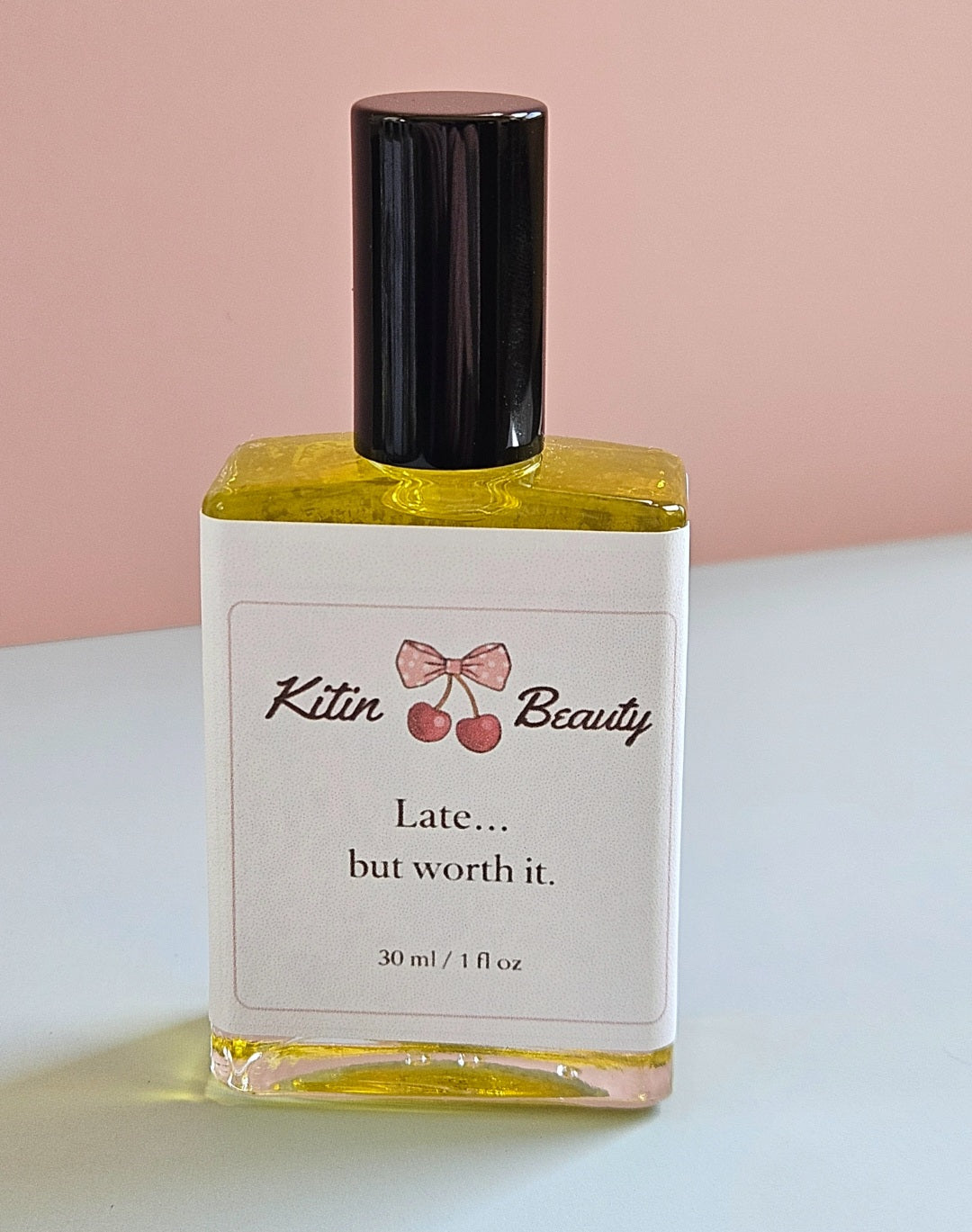 Better Late Than Ugly – Perfume Oil | Smells Like: Juicy Pear Pink Orchid Warm Sandalwood Soft Amber | Vibe: Late… but still the best one there