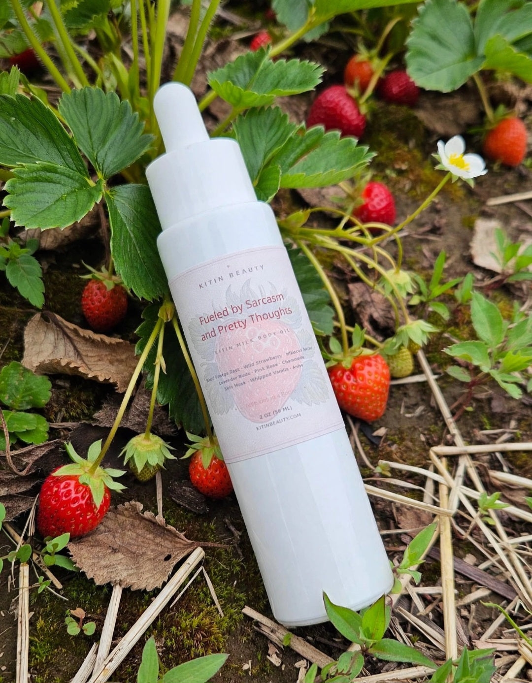 Fueled by Sarcasm and pretty thoughts Kitin Milk 2oz Body oil