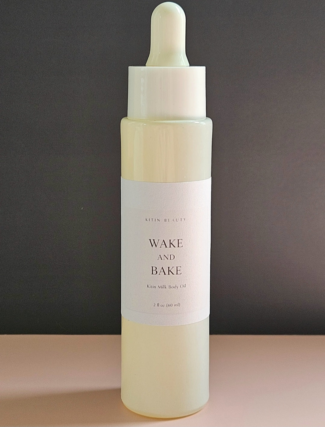 Kitin Milk Body Oil – Wake and Bake | Smells Like: Sweet Milk Caramel Vanilla Undertones | Vibe: Cozy Creamy Addictive