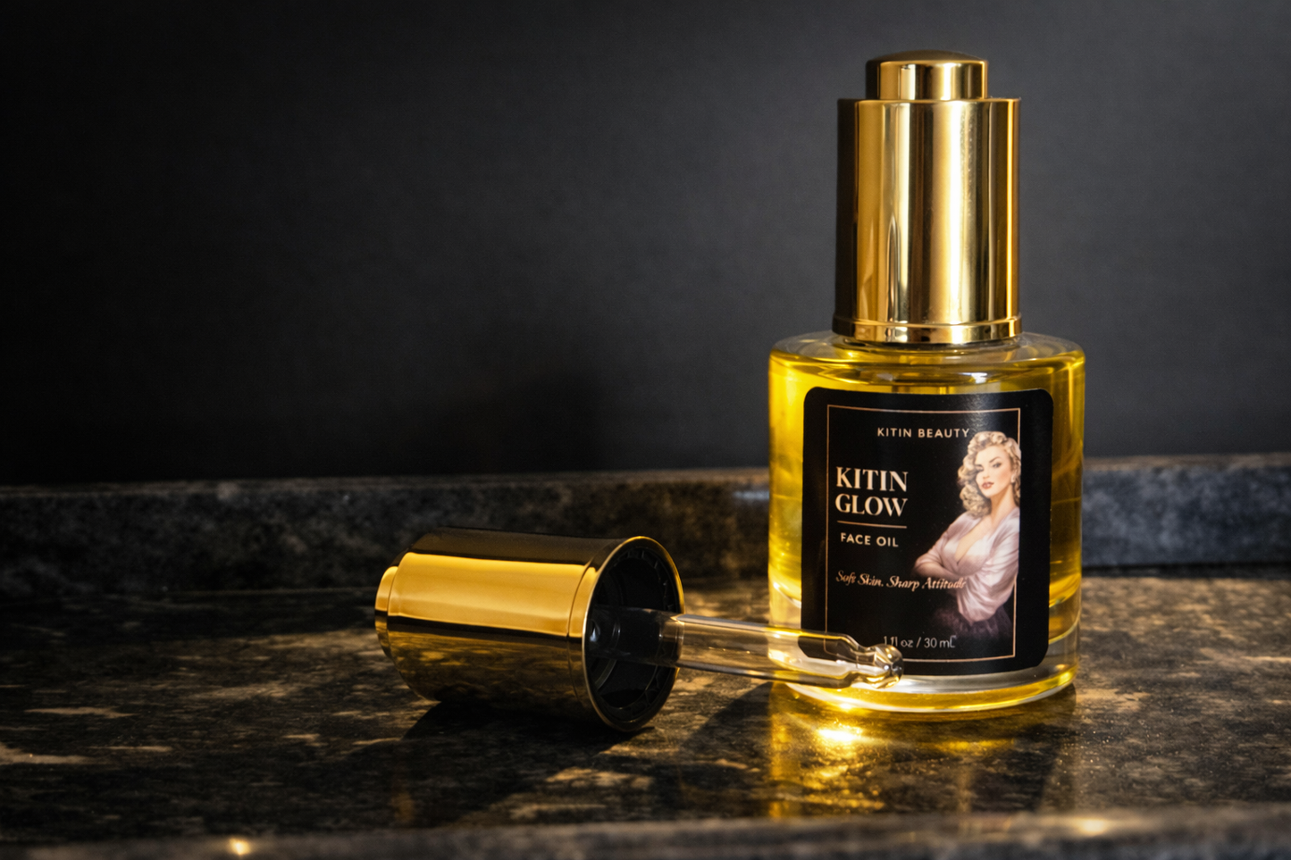 Kitin Glow Face Oil – Soft Skin. Sharp Attitude.