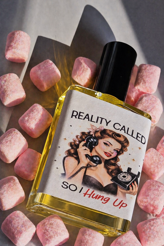 Reality Called, So I Hung Up – Perfume Oil | Smells Like: Pink Fluffy Marshmallow Sugar  Vanilla Cream | Vibe: Cozy Sweet Delusional in the Best Way