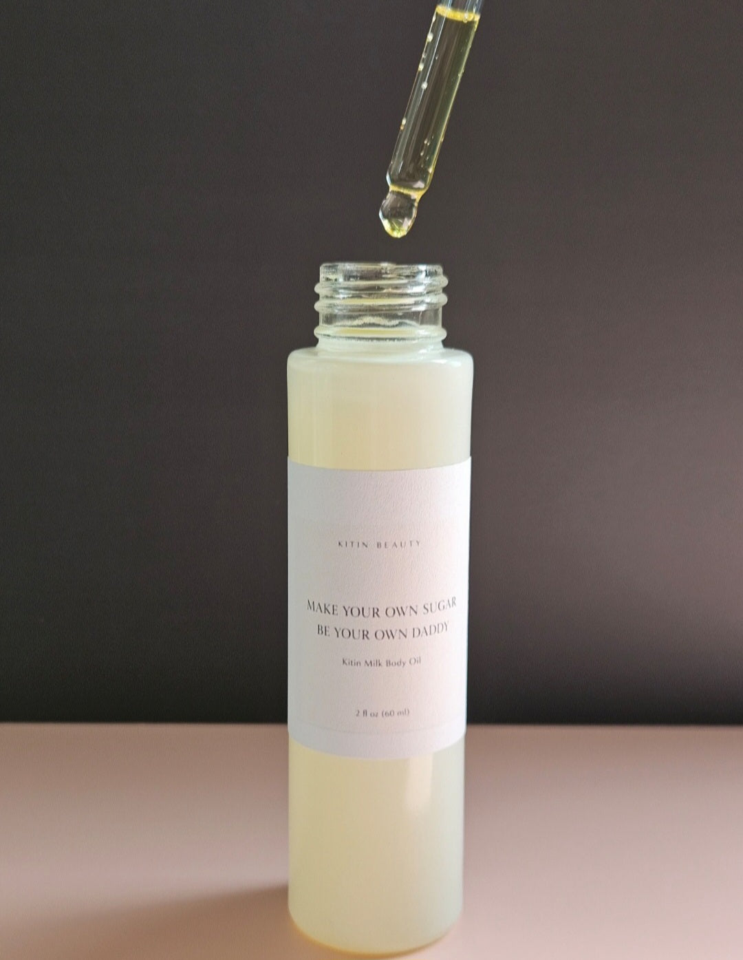 Kitin Milk Body Oil – Make Your Own Sugar Be Your Own Daddy | Smells Like: Rich Vanilla & Brown Sugar | Vibe: Rich Sweet Self-Made & Addictive