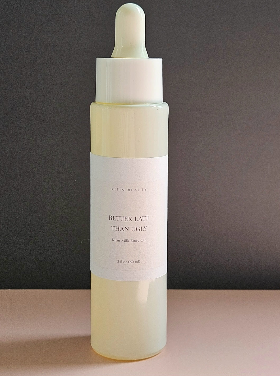 Kitin Milk Body Oil – Better Late Than Ugly | Smells Like: Pear Nectar Pink Orchid Sandalwood Soft Amber | Vibe: Pretty Polished Effortlessly Put Together
